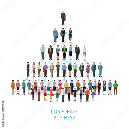business pyramid concept