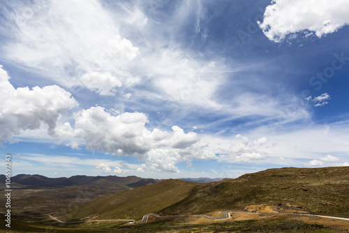 Clouds over Lesotho highland