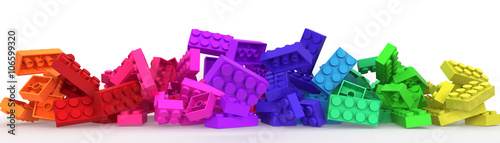 Plastic building blocks