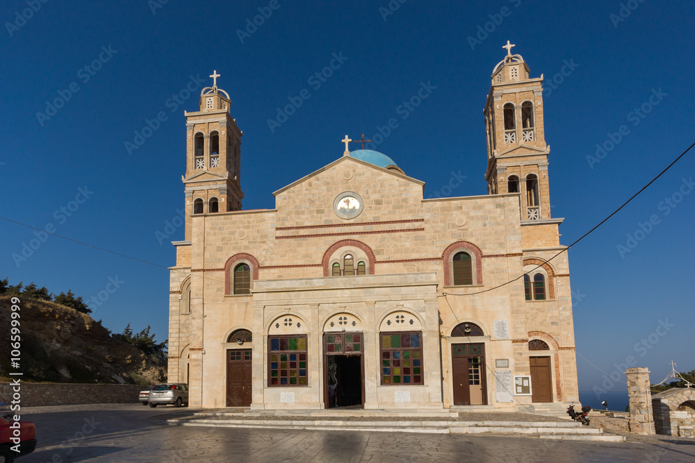 Orthodox Anastaseos church, Ermopoli, Syros, Cyclades Islands, Greece 