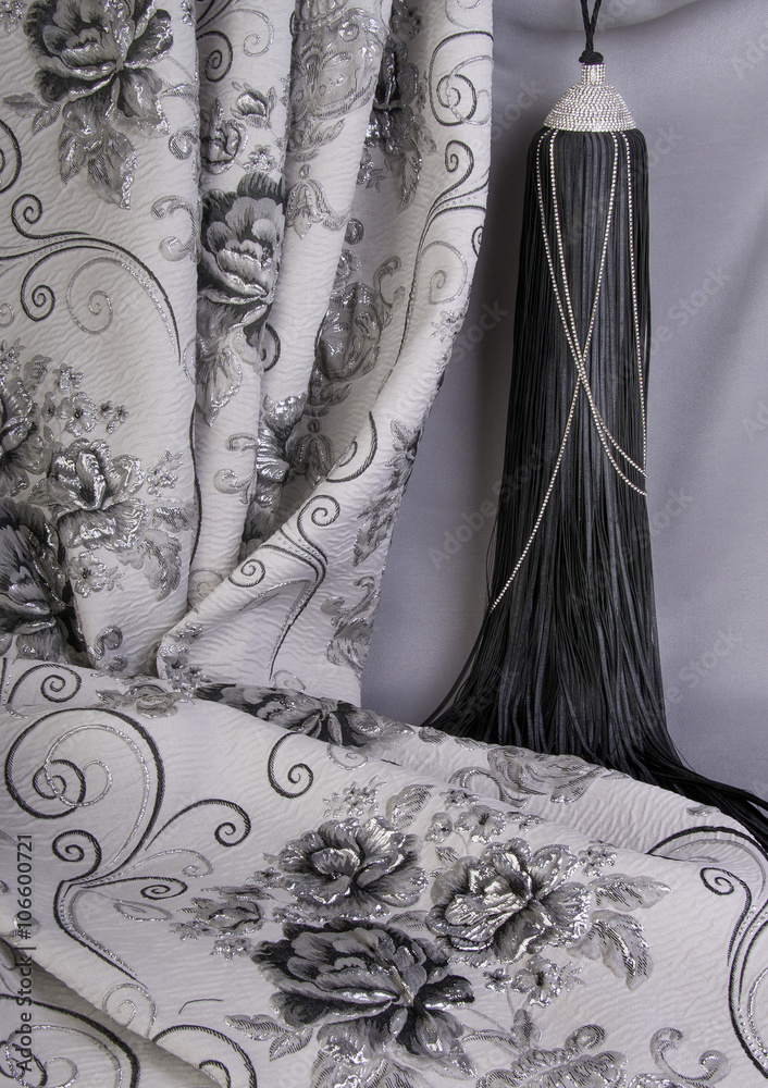 Accessories for curtains and luxury fabric
