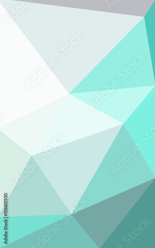 Blue polygonal design pattern, which consist of triangles and gradient in origami style.