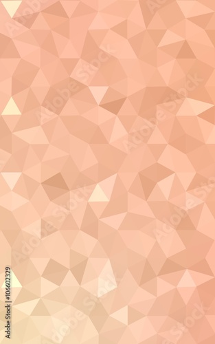 Orange polygonal pattern, which consist of triangles and gradient, background in origami style.