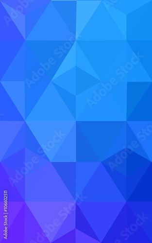 Multicolor pink, blue polygonal design pattern, which consist of triangles and gradient in origami style.