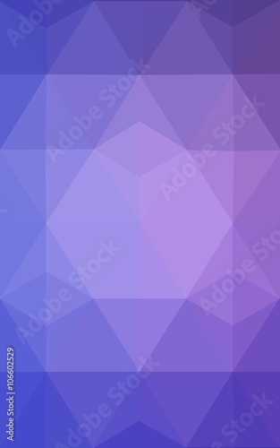 Multicolor pink, blue polygonal design pattern, which consist of triangles and gradient in origami style.