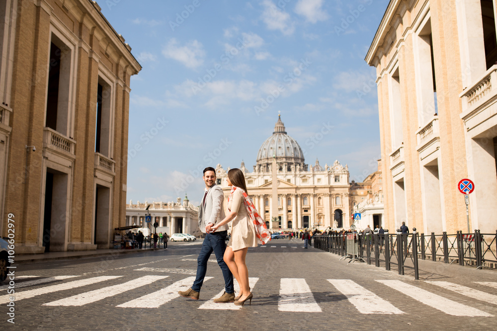 Obraz premium Couple in Rome