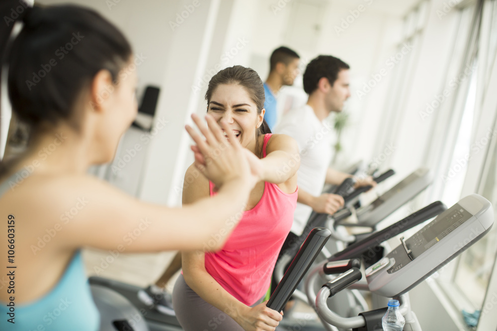 Woman training in the gym Woman training in the gym