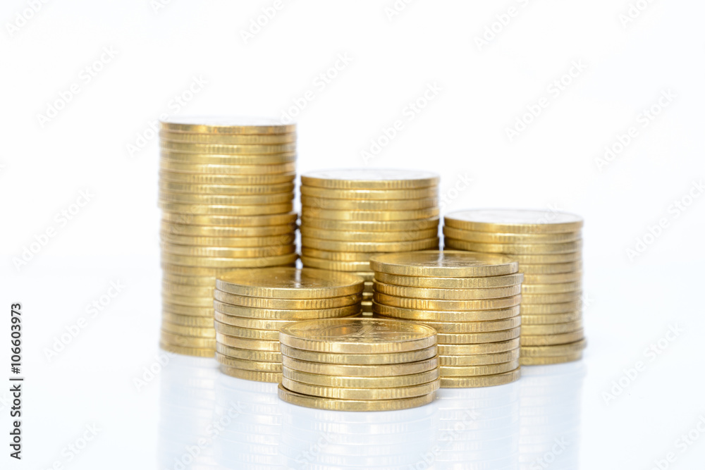 Pile of money isolated on white background Pile of money isolated on white background