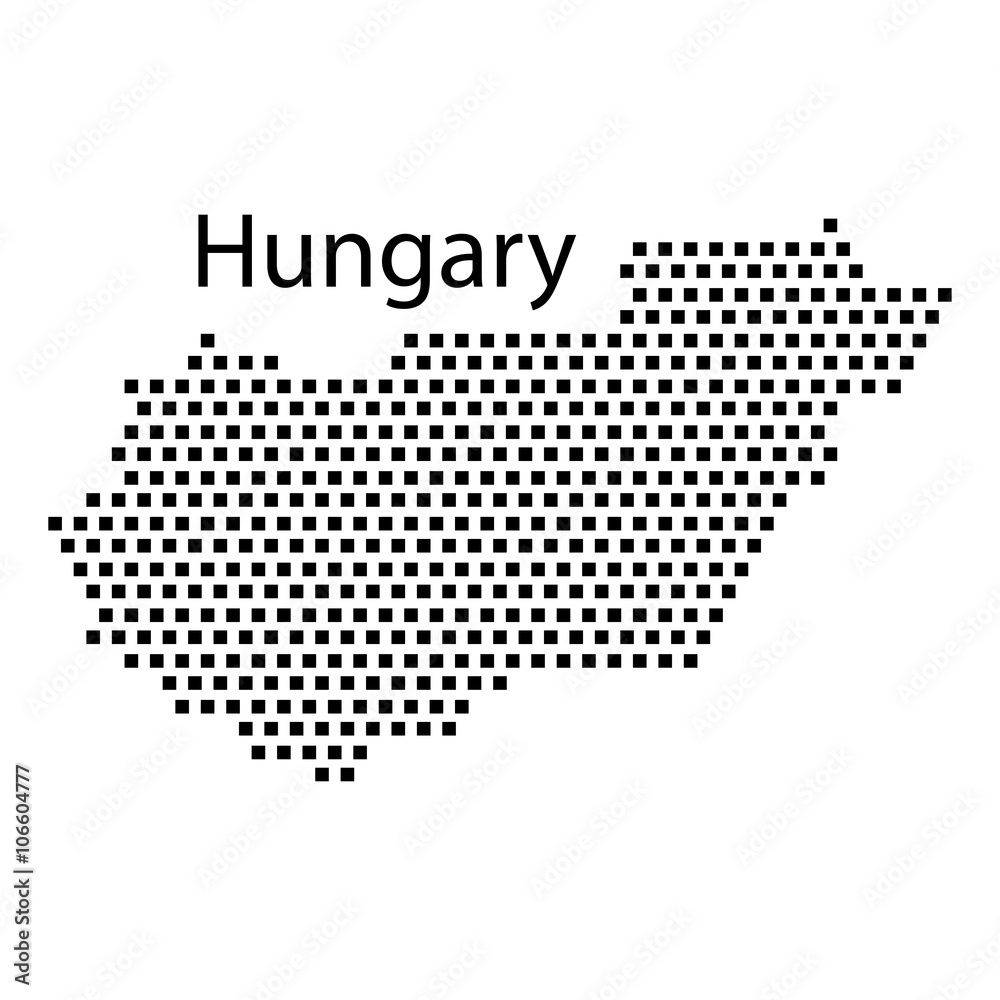 map of Hungary,dot