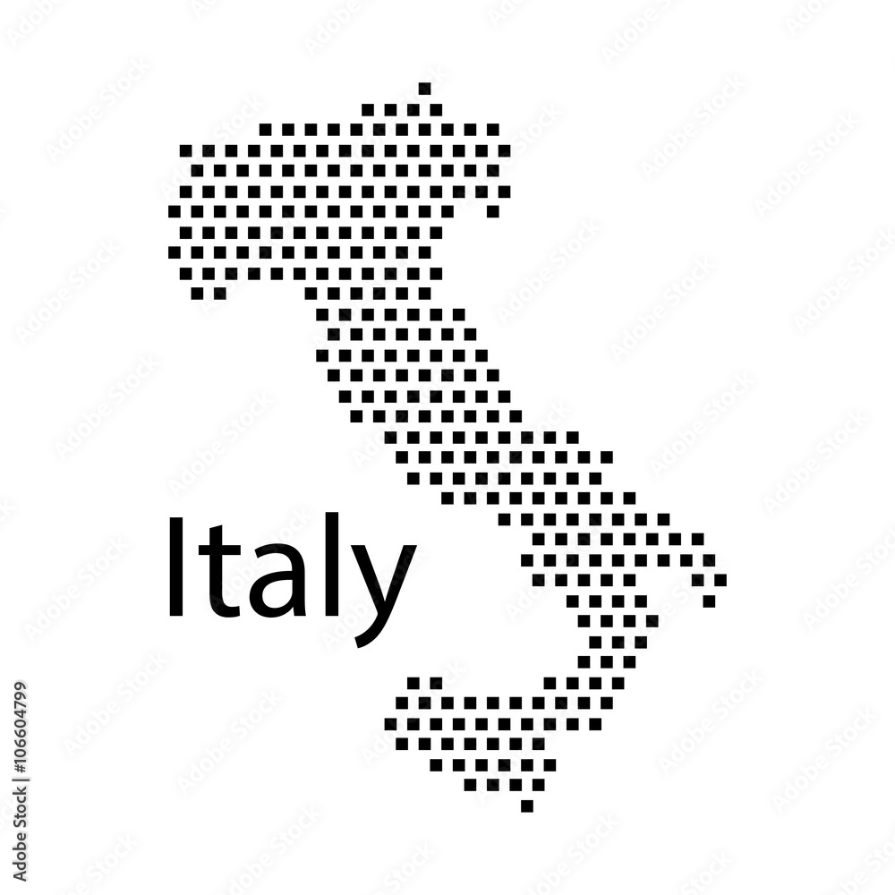 map of Italy,dot