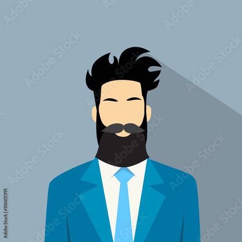 Business Man Profile Icon Male Avatar Hipster