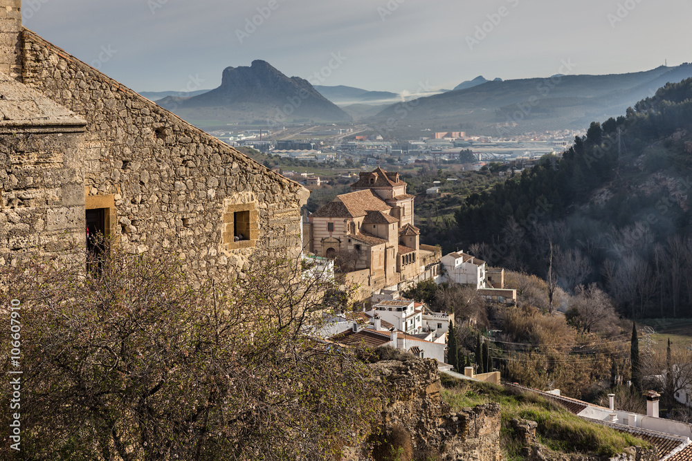 Landscape from the old town of Antequera. Malaga. Spain.