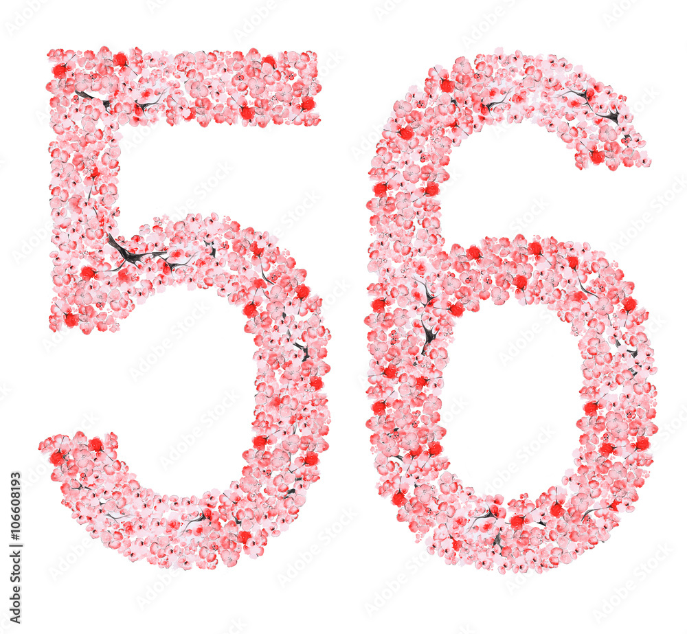 Sakura Flower Alphabet Sakura Flower Alphabet
