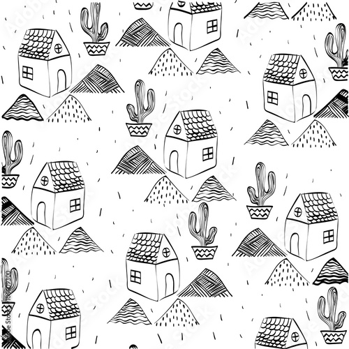 House sketch design, vector illustration