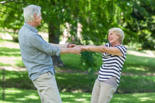 Senior couple dancing 