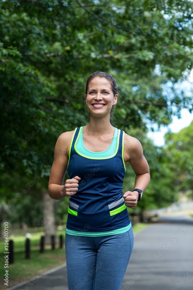 Marathon female athlete running Marathon female athlete running