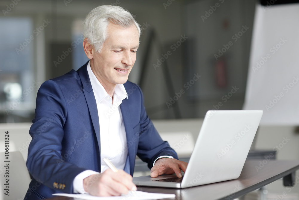 Working at office Working at office