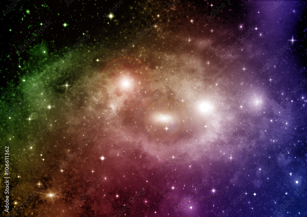 Obraz premium galaxy in a free space