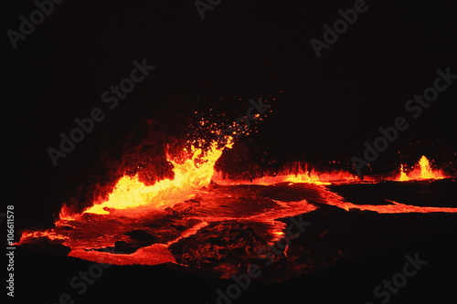 Burning lava lake of Erta Ale volcano-Danakil-Ethiopia. 0229