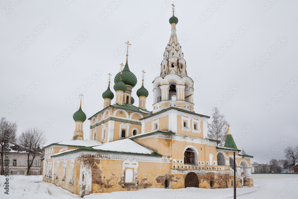 Orthodox church of Nativity of John the Baptist in winter Orthodox church of Nativity of John the Baptist in winter