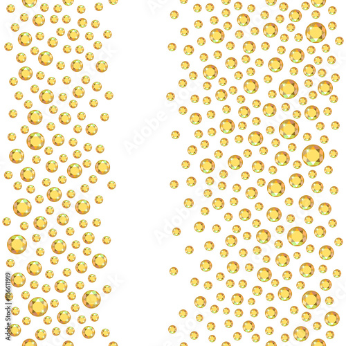 Seamless scattered rhinestones