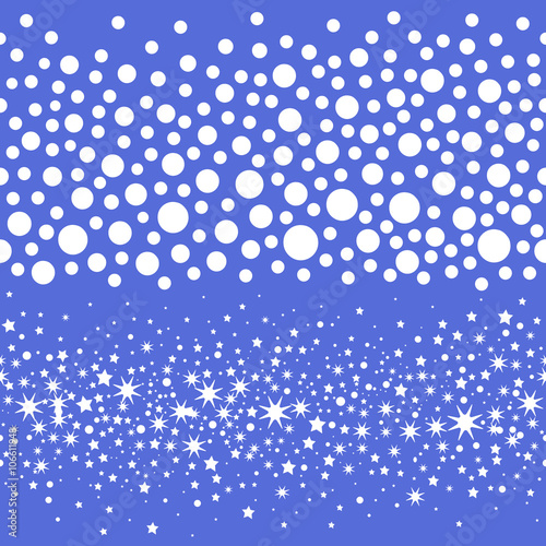 Seamless scattered smow balls