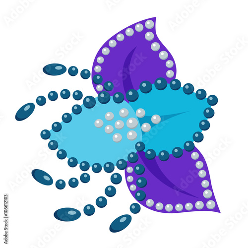 Flower beeds brooch
