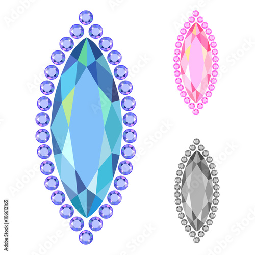 Rim boat gem cut icons