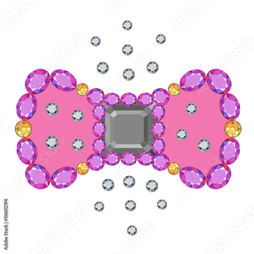 Bow brooch