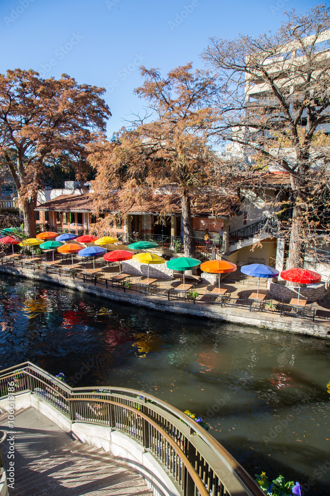 Naklejka premium River Walk in San Antonio Texas