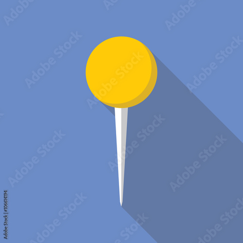 Push Pin Vector Flat Icon