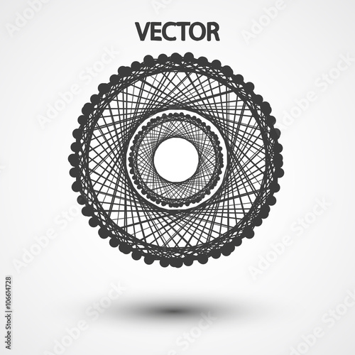 Wireframe polygonal elements eps10