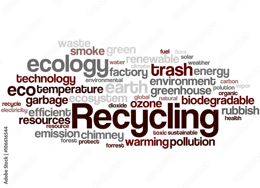 Recycling, word cloud concept 5