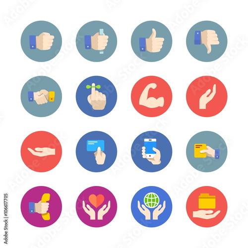 Hands icons