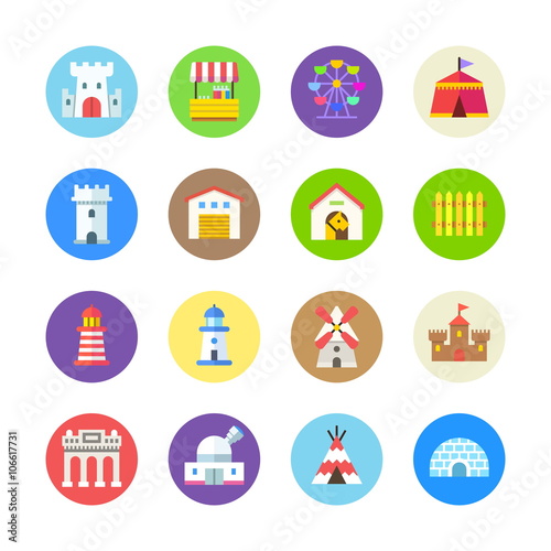 Buildings icons