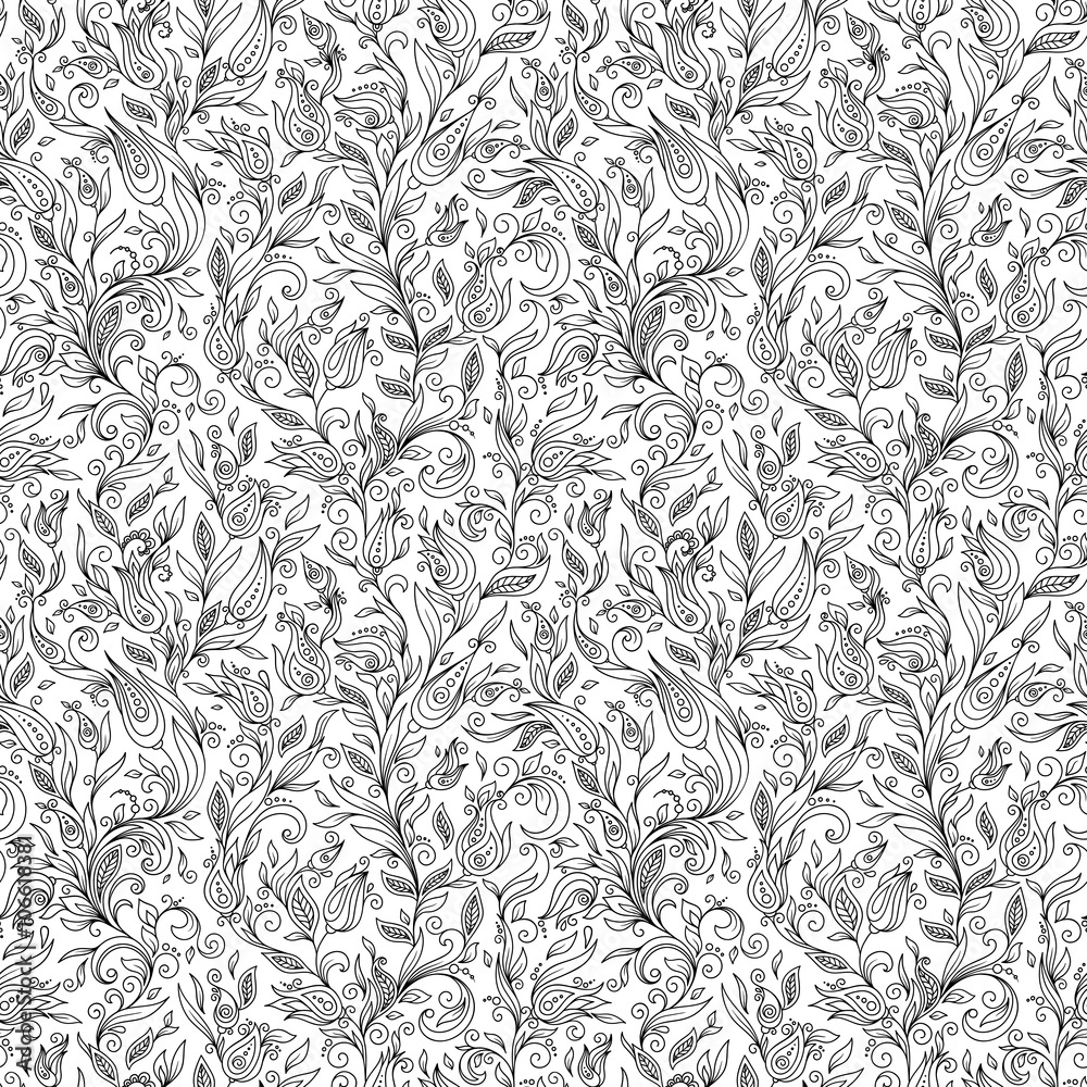 Fototapeta premium Pattern for coloring book.