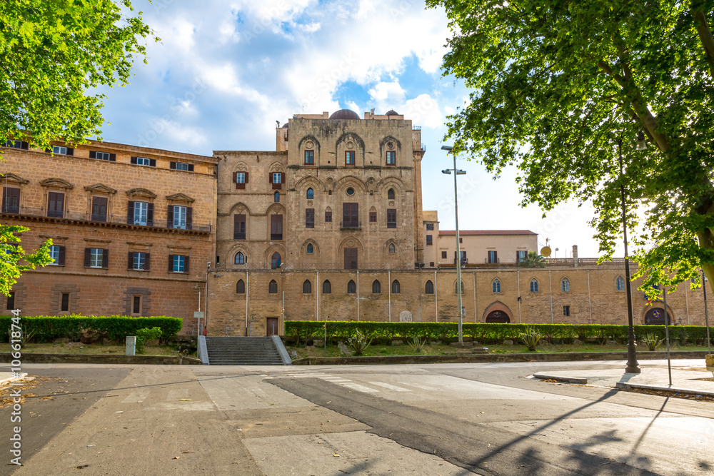 Palace of the Normans, the seat of the regional parliament Sicily, in Palermo