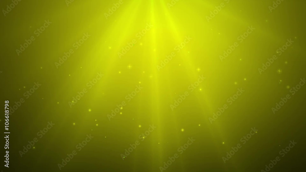 Gold magical light - shining particles and rays