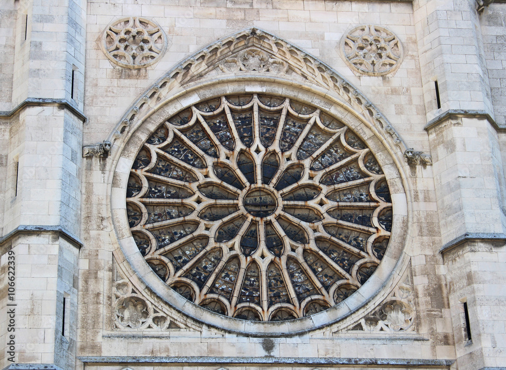 Rosetón de la catedral de León