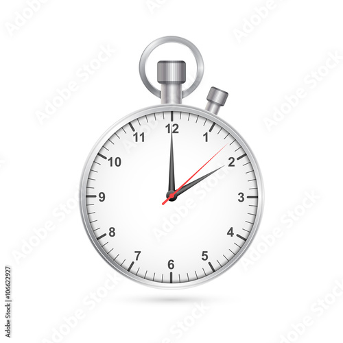 Clock and stopwatch icon. Vector Illustration.