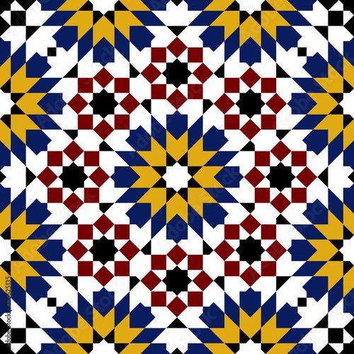 moroccan mosaic seamless