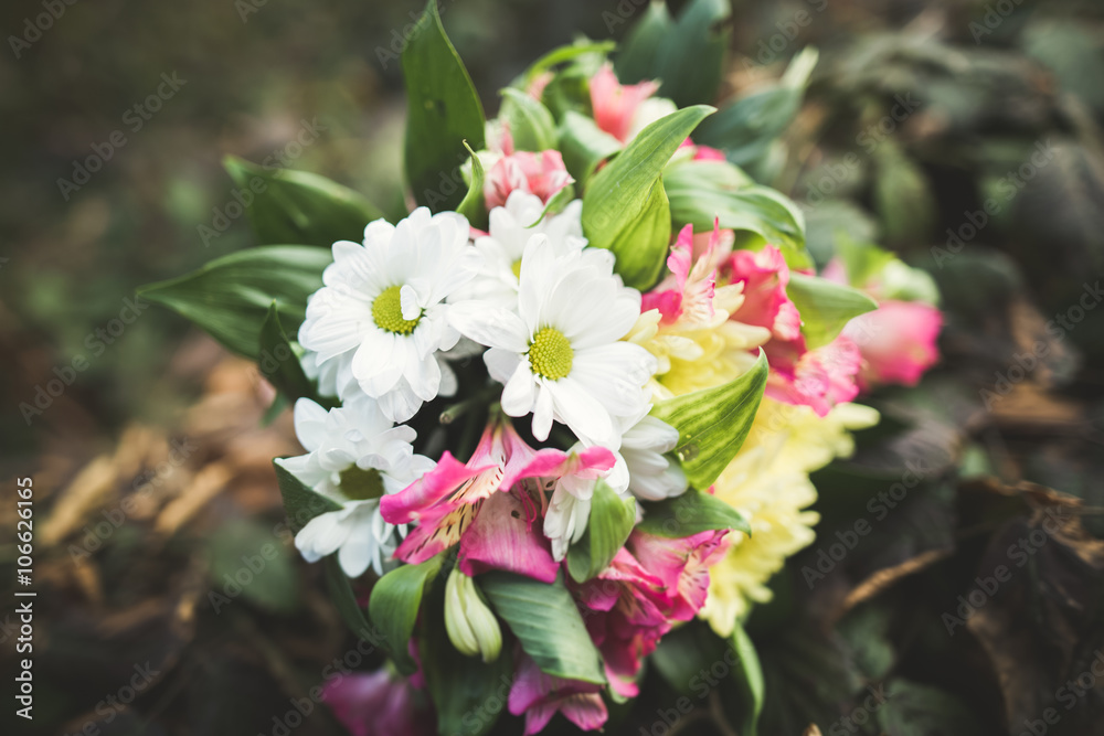 Wonderful luxury wedding bouquet of different flowers Wonderful luxury wedding bouquet of different flowers