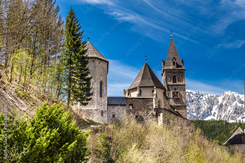 Gothic Church St Oswald- Eisenerz, Styria, Austria Gothic Church St Oswald- Eisenerz, Styria, Austria