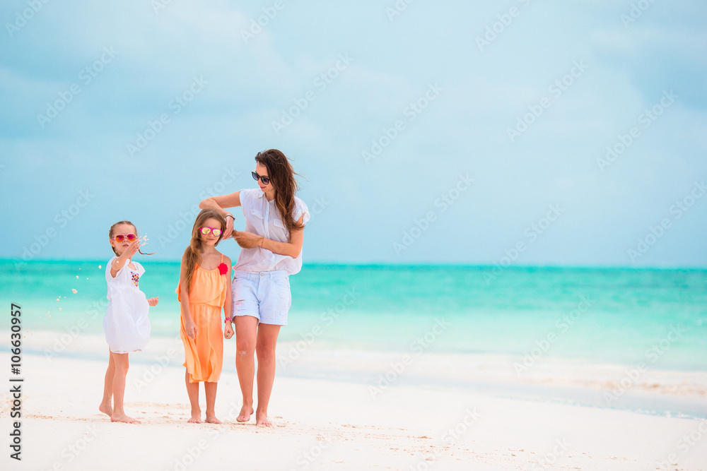 Happy family on summer vacation