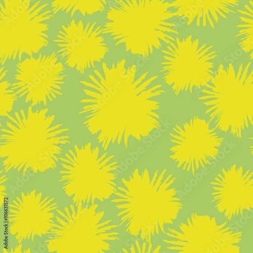 vector illustration of daisy yellow pattern