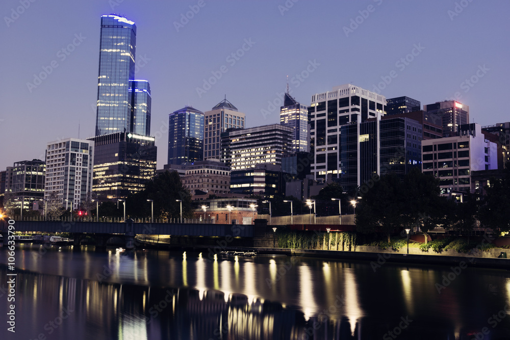 Naklejka premium Melbourne - sunrise