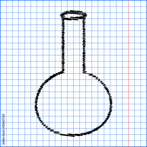 Tube. Laboratory glass sign