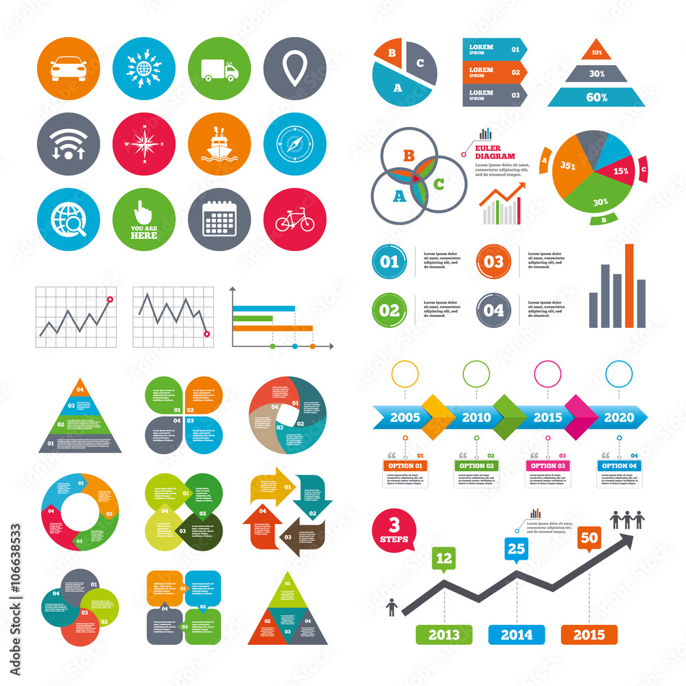 Navigation, gps icons. Windrose, compass signs. Navigation, gps icons. Windrose, compass signs.