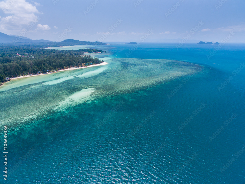 Fototapeta premium ,Aerial view of Koh Phangan, Thailand