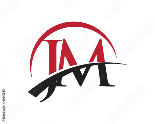 JM red letter logo swoosh